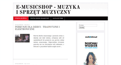 Desktop Screenshot of e-musicshop.pl