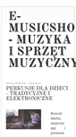 Mobile Screenshot of e-musicshop.pl